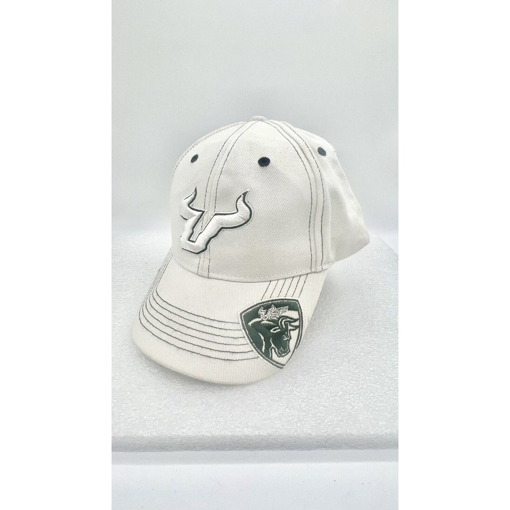 University South Florida USF White Adjustable Baseball Cap